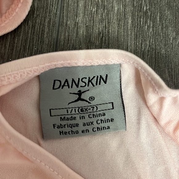 Girls pink bodysuit and tutu set. Danskin girls size 6x-7 - Picture 4 of 5